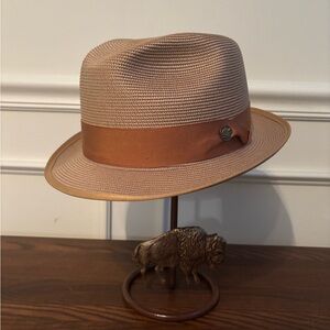 Stylish Tan Fedora Hat